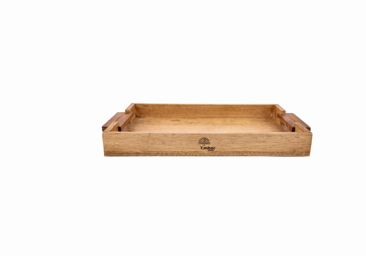 Mango Wood Serving Tray with Handles
