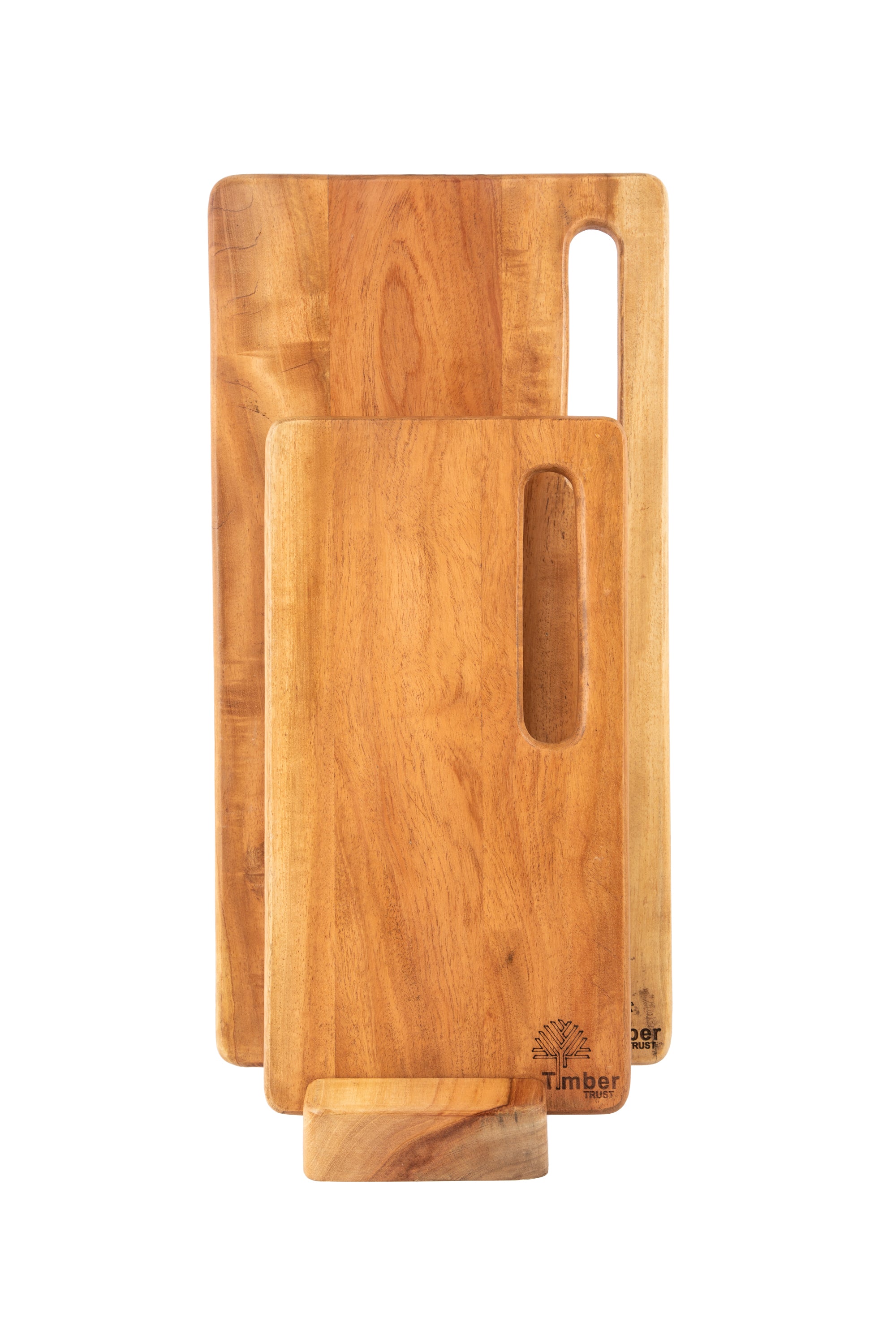 NEEM WOOD CHOPPING BOARD SET WITH STAND