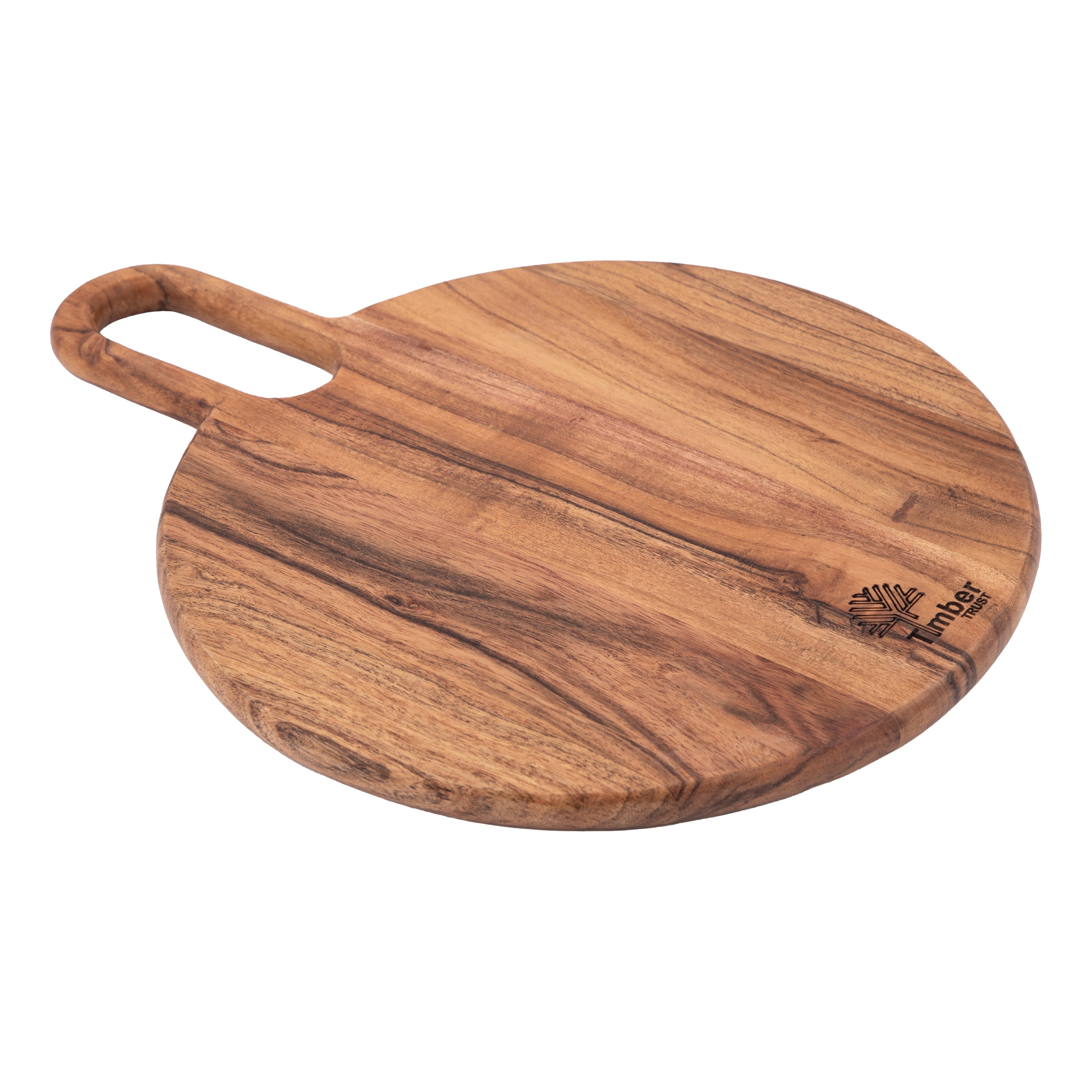 Round Wooden Chopping Board with Handle