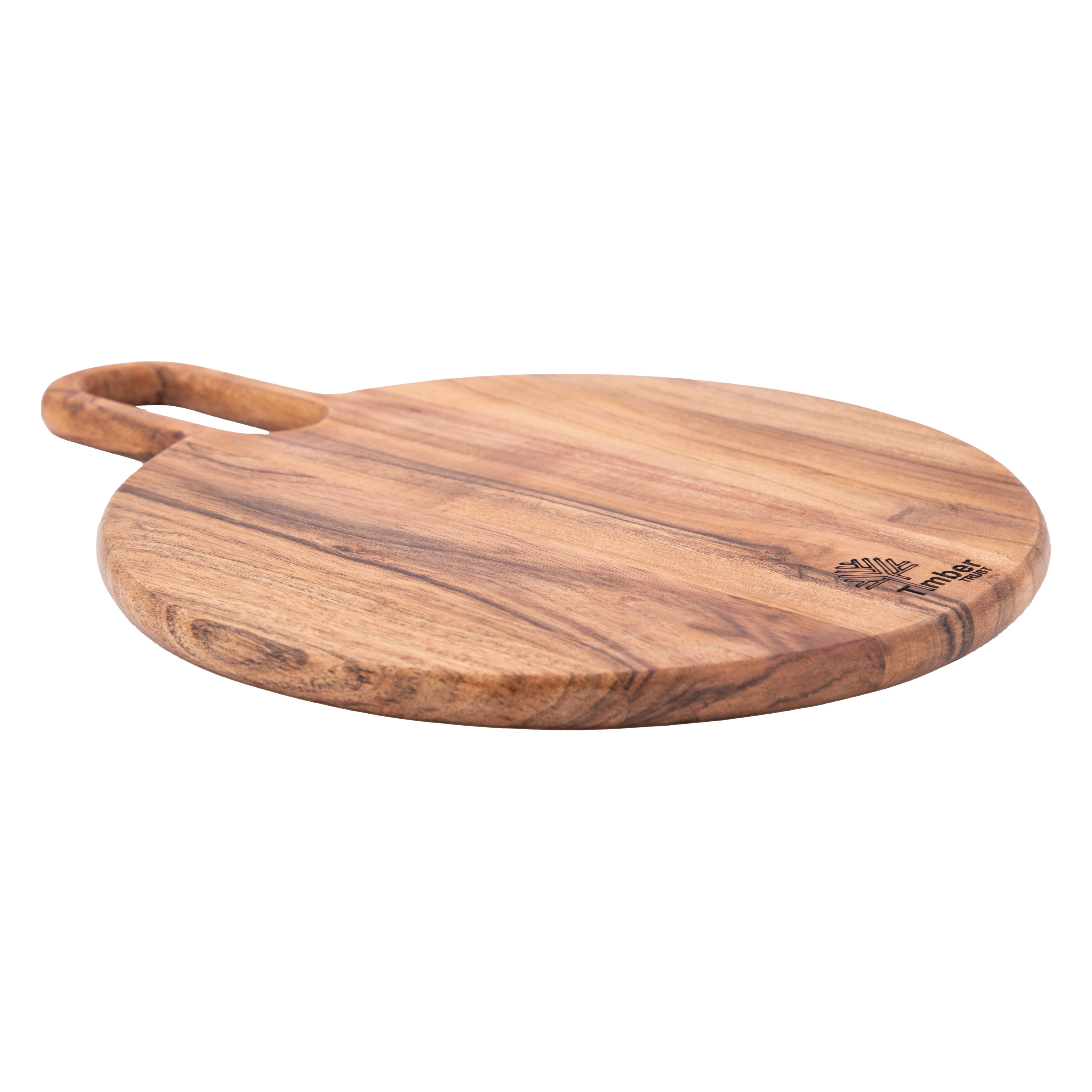 Round Wooden Chopping Board with Handle