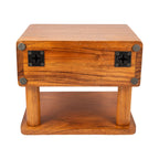 ACACIA WOOD WALL MOUNT BED SIDE TABLE