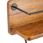 Mango Wood Wall-Mounted Towel Rack