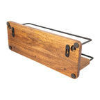 Mango Wood Wall-Mounted Towel Rack