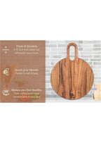 Round Wooden Chopping Board with Handle