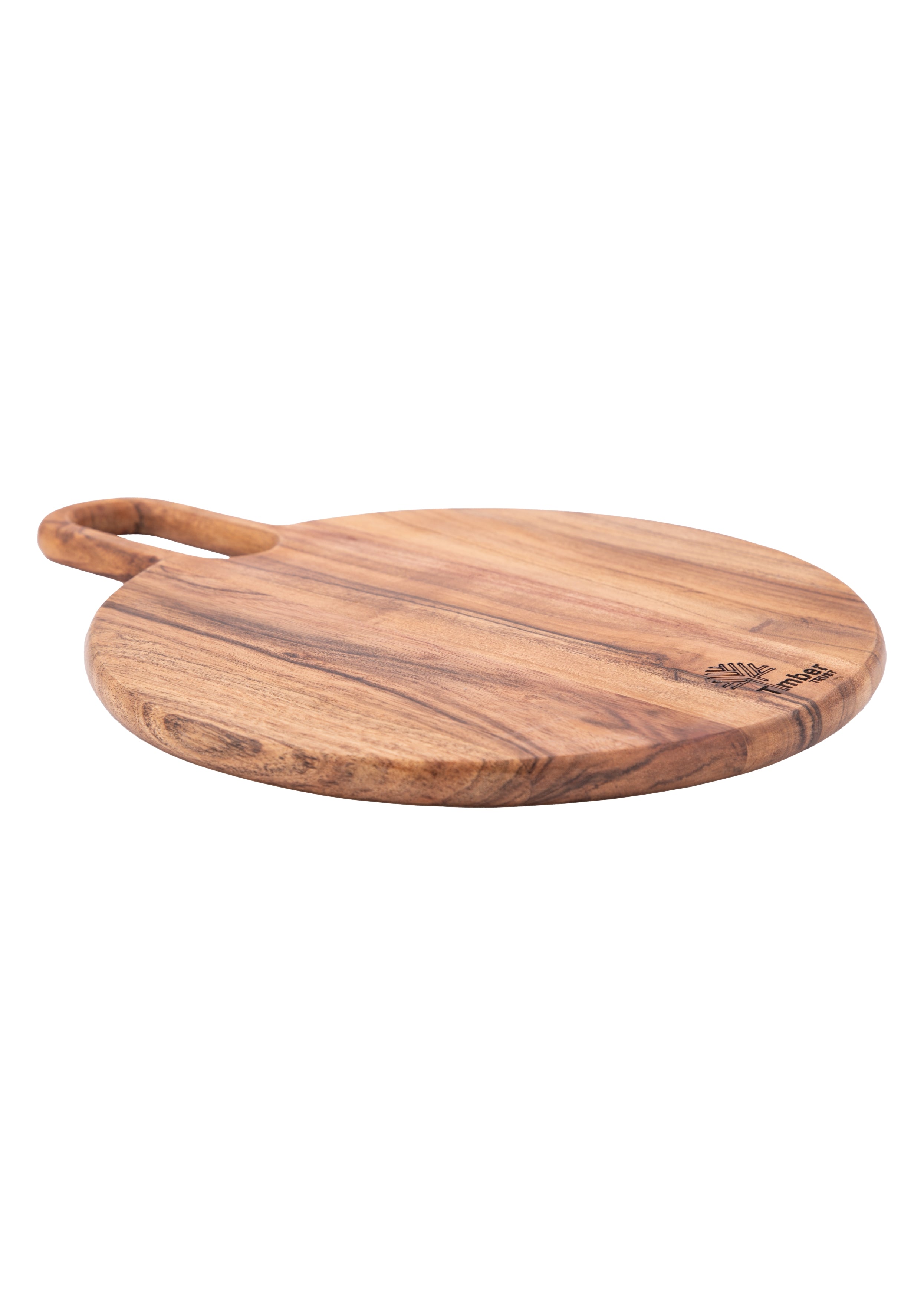 Round Wooden Chopping Board with Handle