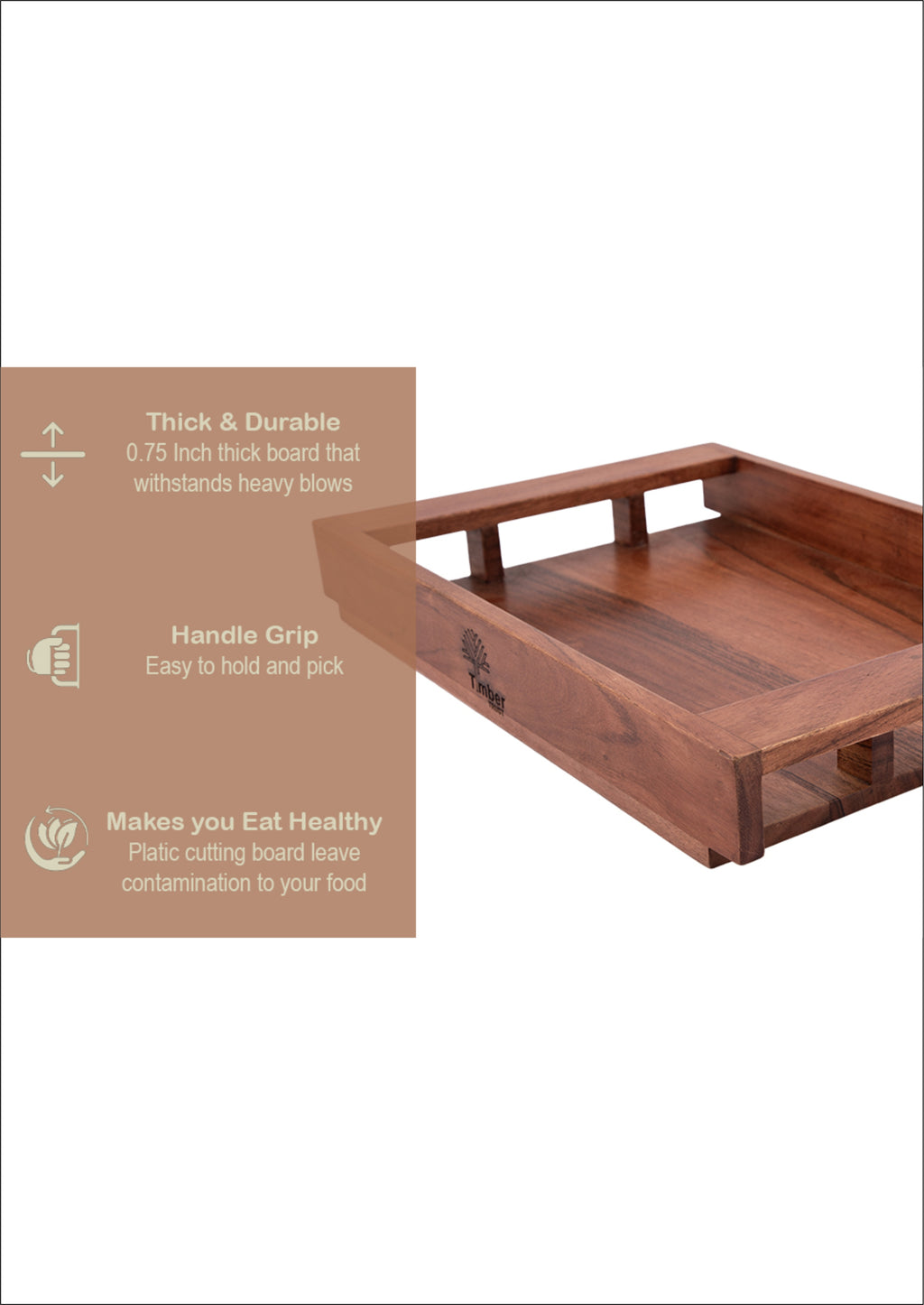 Timber Trust Wooden Serving Tray
