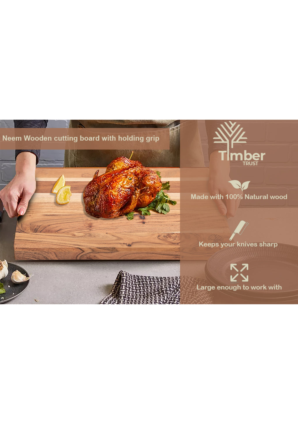 Rectangular Wooden Chopping Board