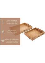 Mango Wood Serving Tray with Handles