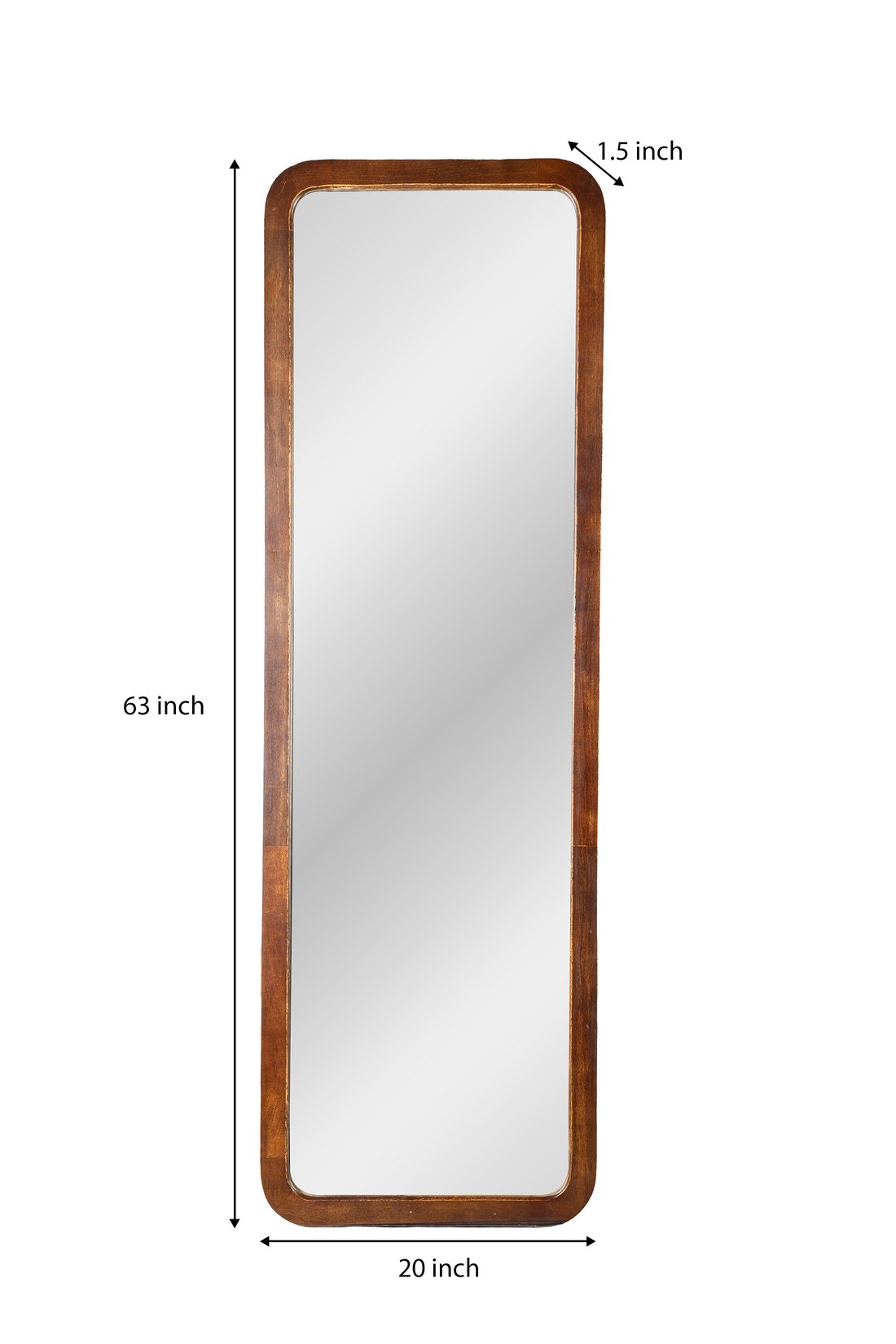 Timber Trust  Mango Wood Full Length Standing Mirror