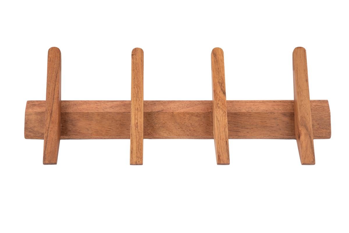 Timber Trust Acacia Wood Wall Hook Rack