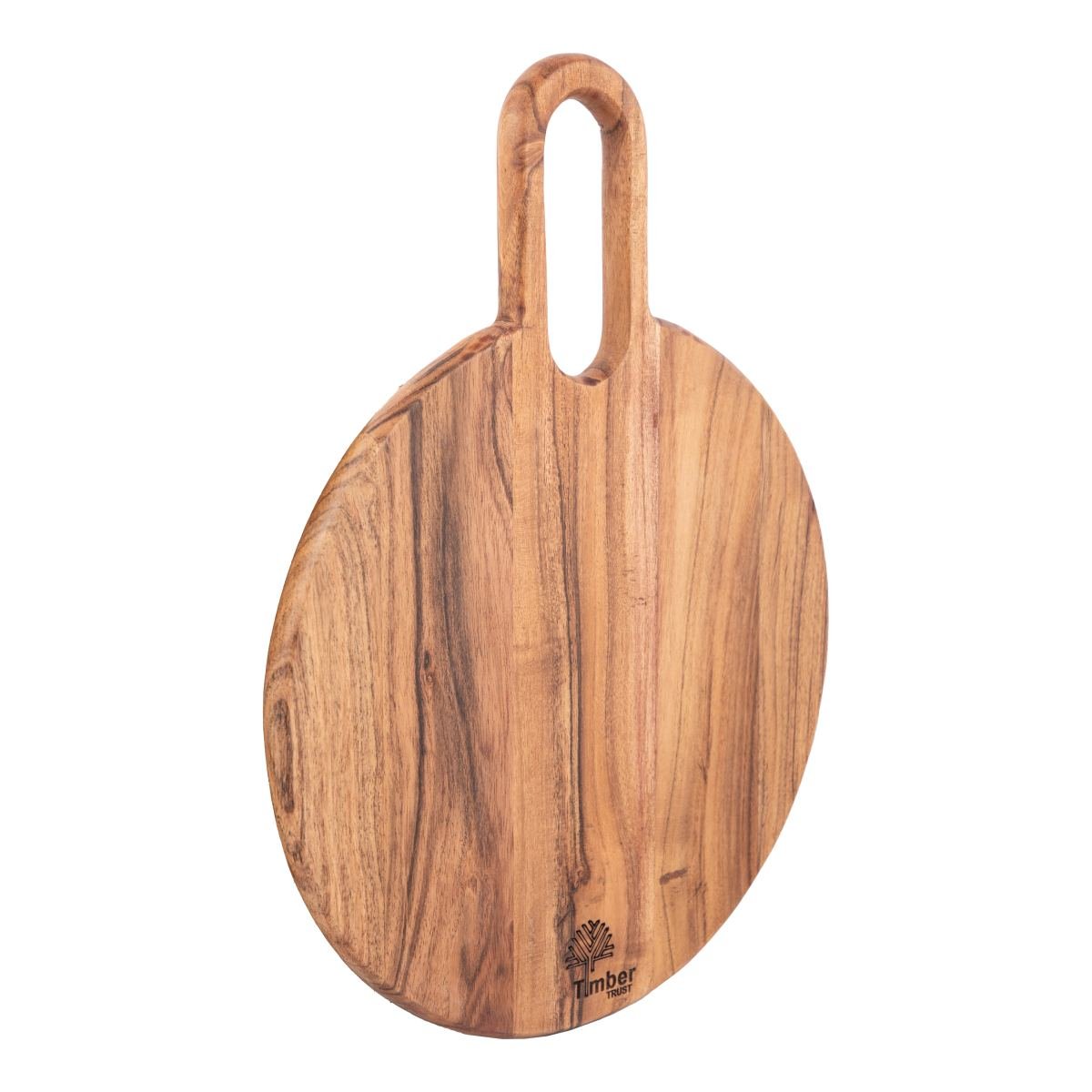 Timber Trust Round Acacia Wood Chopping Board