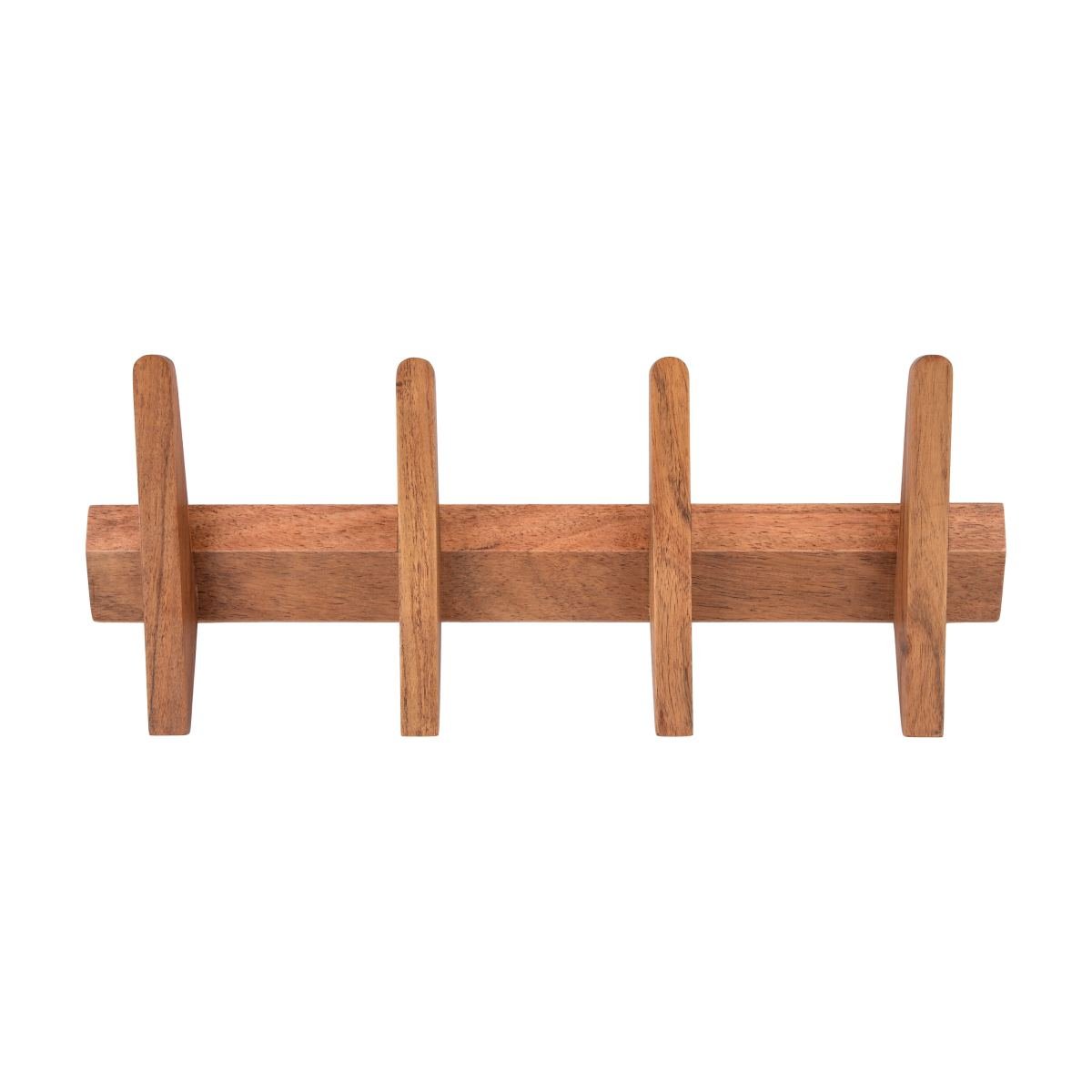 Timber Trust Acacia Wood Wall Hook Rack