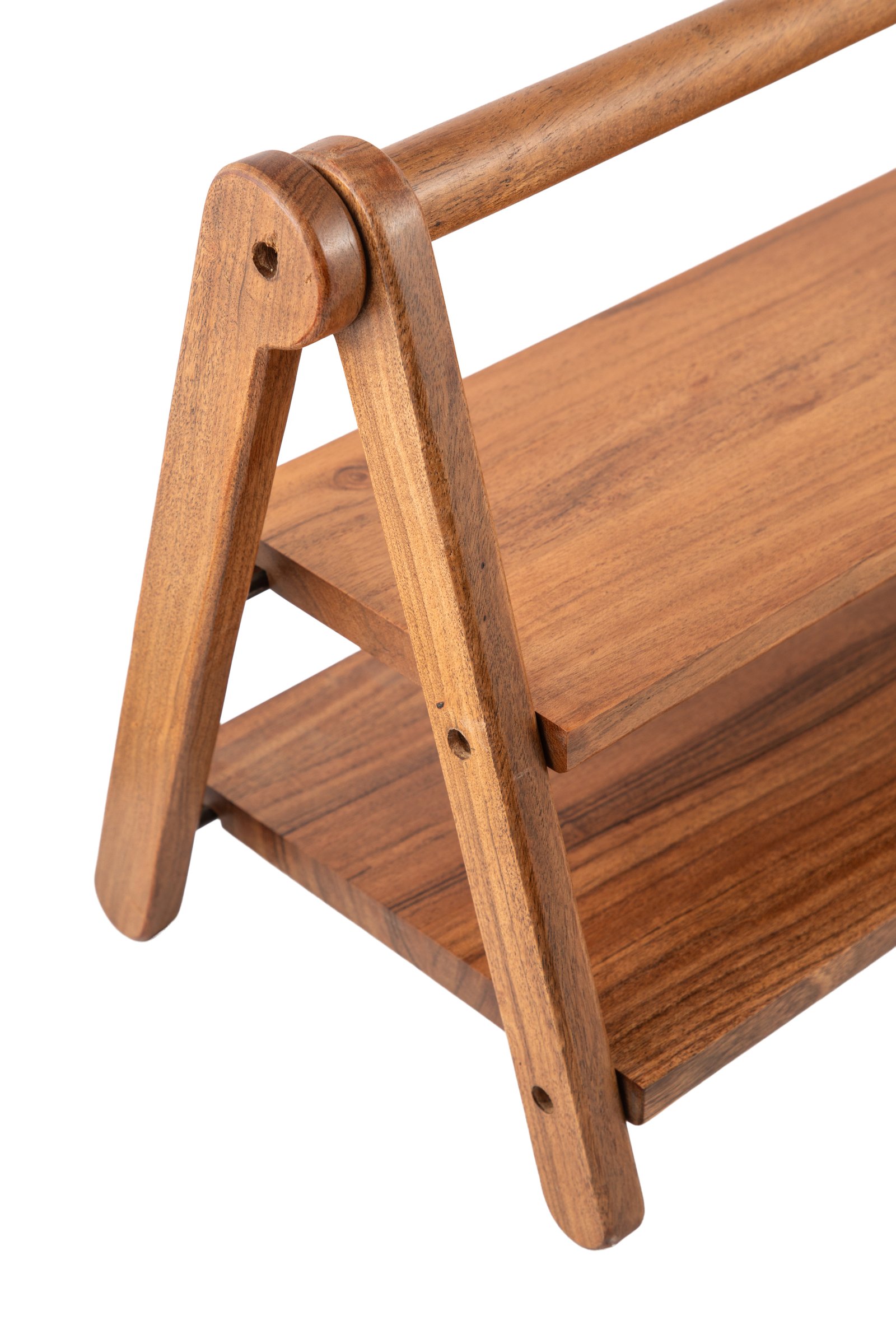 Timber Trust Acacia Wood Foldable Kitchen Rack